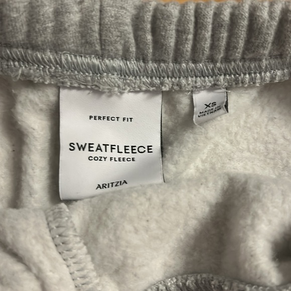 Aritzia Cozy Fleece Perfect Hi-Rise Mini Sweatshort 
“Heather Chrome” - Picture 3 of 3